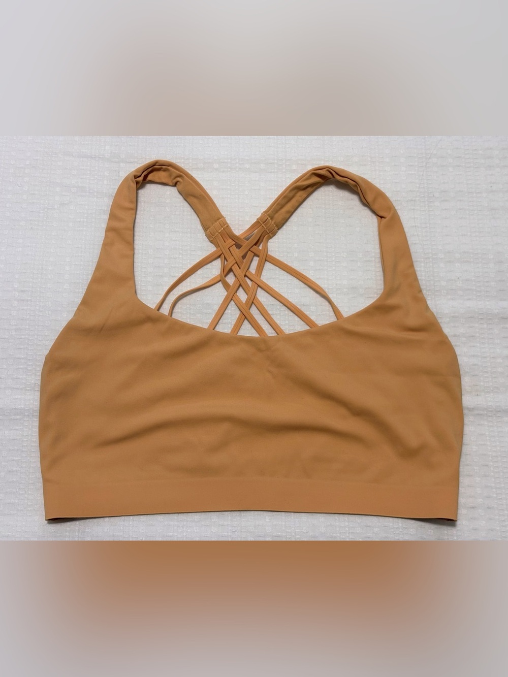 Preloved-Excellent Lululemon FlexyFlex Strappy Yoga Bra S/M Rock Melon
